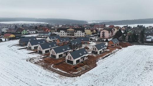 Soubor 11 pasivních domů Obytná zóna Línská