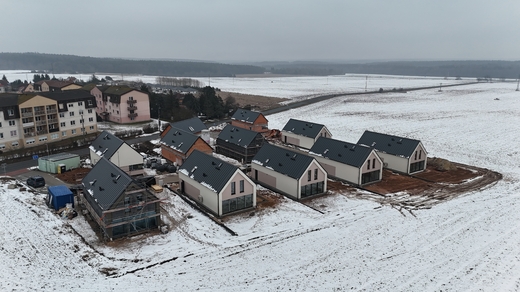 Soubor 11 pasivních domů Obytná zóna Línská