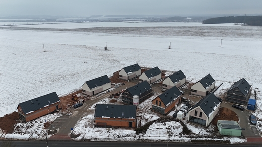 Soubor 11 pasivních domů Obytná zóna Línská