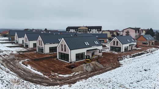 Soubor 11 pasivních domů Obytná zóna Línská