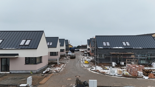 Soubor 11 pasivních domů Obytná zóna Línská