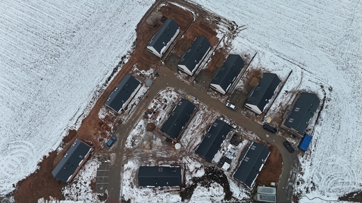 Soubor 11 pasivních domů Obytná zóna Línská